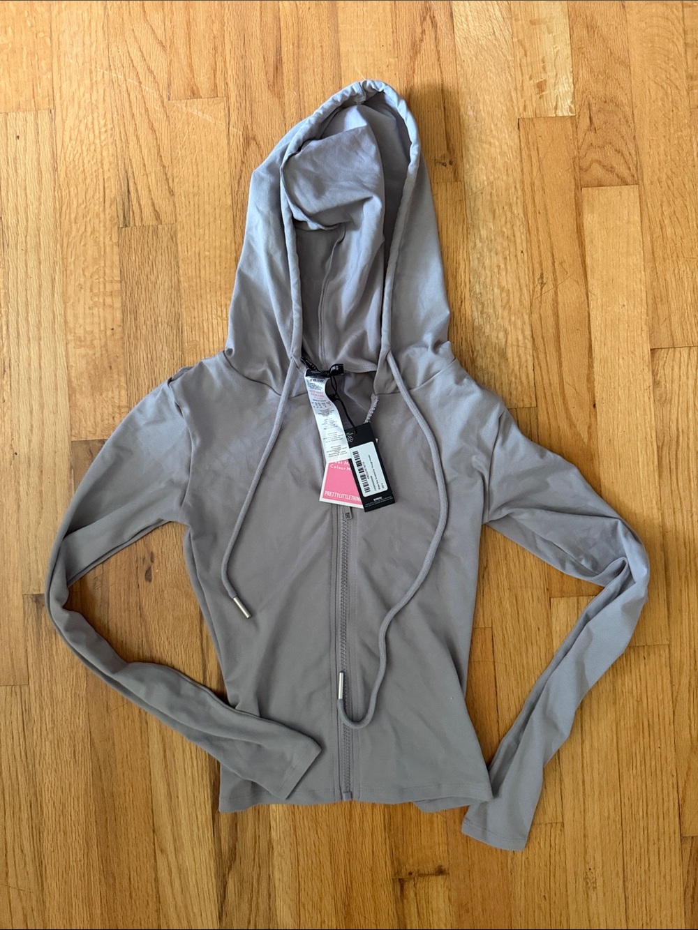 Pretty little thing zip with hood